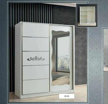 шкаф купе угловой: Гардеробный шкаф, Новый, 4 двери, Купе, Прямой шкаф, Азербайджан