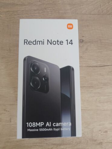 телефоны redmi 9: Redmi, Redmi Note 14, Колдонулган, 256 ГБ, түсү - Кара, 2 SIM