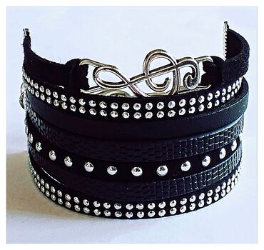 van klif narukvica muska: Bangle, Handmade, Material: Leather