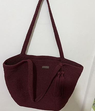 Классические сумки: Сумка ручная работа из хлопкового шнура — 10