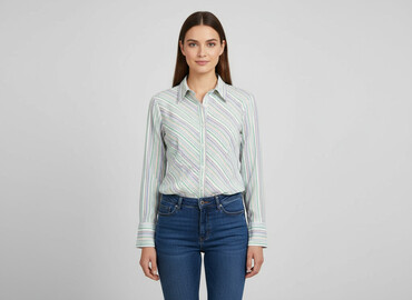 sweter w paski c a: Women`s shirt, size L