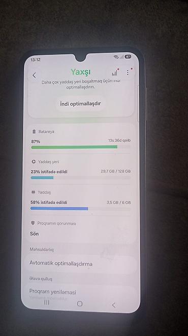 tab a7 lite: Samsung Galaxy A14, 128 GB, rəng - Ağ, Barmaq izi — 3