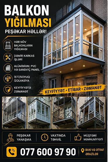 Balkon məhəccərləri: Balkon məhəccəri, Polad, Pulsuz çatdırılma — 1