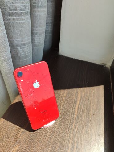 iphone xr цена в бишкеке бу: IPhone Xr, 128 ГБ, Красный, Защитное стекло, Чехол, Коробка, 81 %