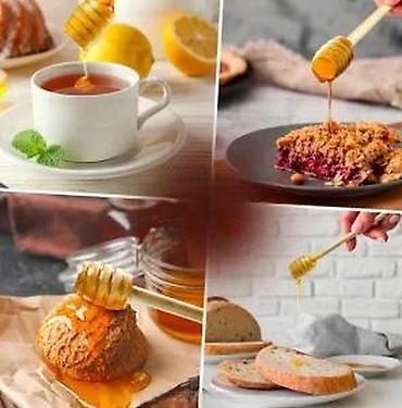 Kašike: Drvene kašičice za med – mini “honey dipper” štapići - Materijal — 20