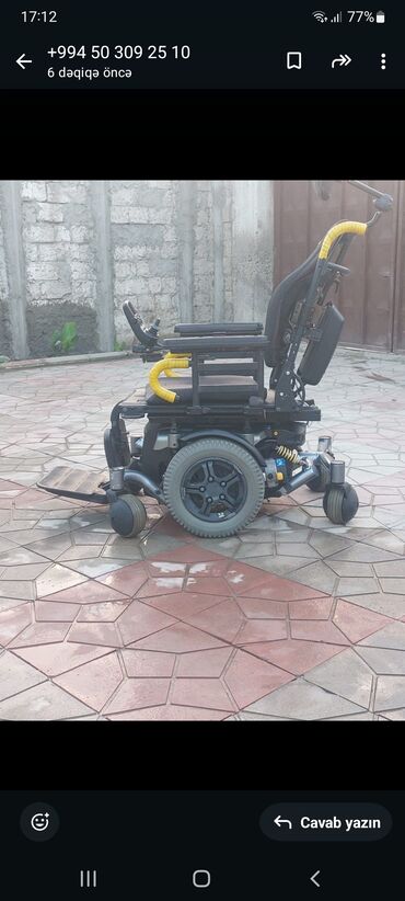 Əlil arabaları: Elektrik əlil arabası – joystick idarəetməli, komfortlu oturacaq və — 3