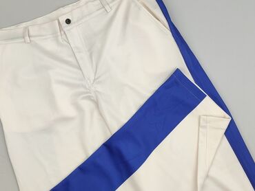 krótkie spodenki w kant: Material trousers for women, size XL