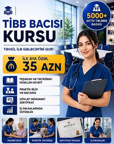 İlk ayın ödənişi 35 Azn. Digər Ayların ödənişi 50 Azn. ✅Tibb bacısı💊