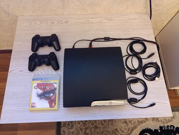 PS3 (Sony PlayStation 3): PS 3 slim ideal vezyetedi bir problemi yoxdu .Yadaş 465 GB. Versiya