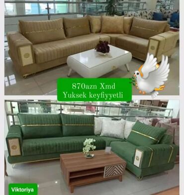 Masa və oturacaq dəstləri: Künc divan, Yeni