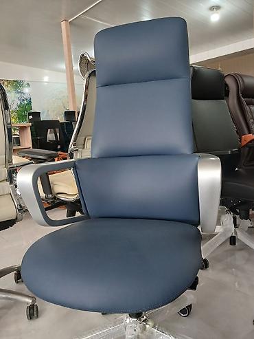 təzə mebellər: Ofis kreslosu – yüksək arxalı, erqonomik dizayn - Material: yumşaq — 7