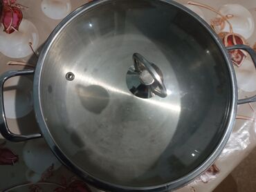 Tava-qazan dəstləri: Rəng - Gümüşü, Paslanmayan polad — 8