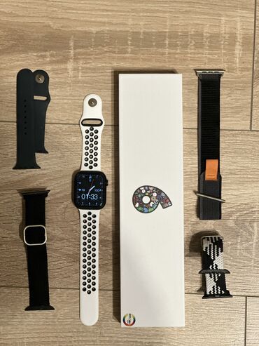 apple watch 44: Yeni, Smart saat, Apple, Sensor ekran, rəng - Qara