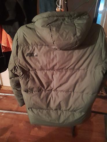 куртка хаки: Мужская куртка, XL, Puma, Б/у, цвет - Зеленый, Самовывоз — 2
