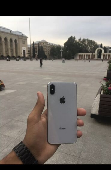 sadə tel: IPhone X, 64 GB, Ağ, Face ID