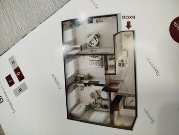 квартира берилет пол дом: 2 бөлмө, 65 кв. м, 2 кабат, ПСО (өзү оңдоп түзөтүп бүтүү үчүн)