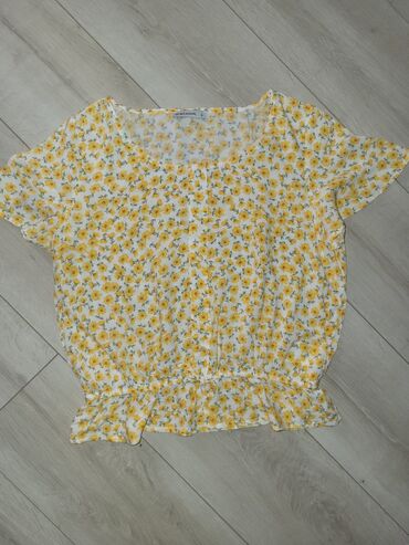 bluze za novu godinu: L (EU 40), Cvetni, bоја - Žuta