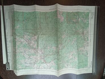 Ostali predmeti za umetnost i kolekcionarstvo: Vojne topografske karte sa slike,iz perioda JNA,11 komada na stanju — 1