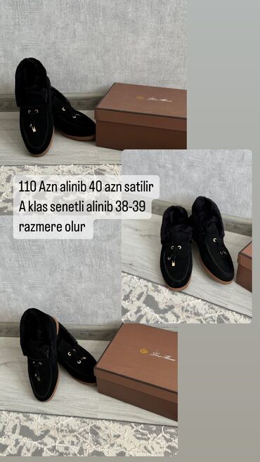 botinkalar: Ölçü: 39, rəng - Qara, Yeni