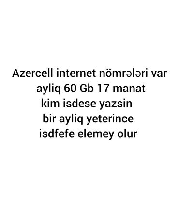 SİM-kartlar: Nömrə: ( 010 ) ( 3757550 ), İşlənmiş