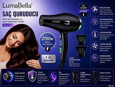 Fen LumaBella Məhsul haqqında məlumat LumaBella Saç Quruducu – 2700W