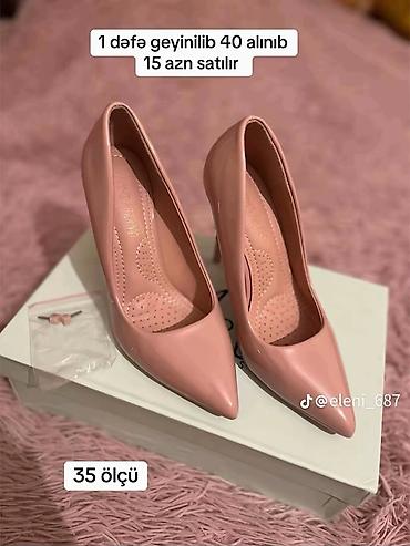 dəri pencek: Məhsul: Qadın ayaqqabısı – stiletto tipli, sivri burun Rəng — 1