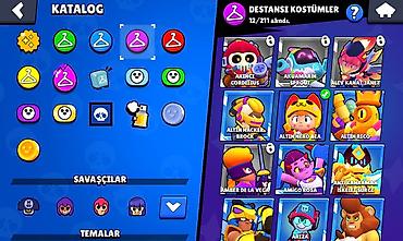 Kolleksiya kartları: Brawl Stars oyun hesabı - Profil: “KARA \ güclü”, ID etiketi — 10
