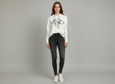 bluzy damskie mmc studio: Bluza z kapturem damska, rozmiar S
