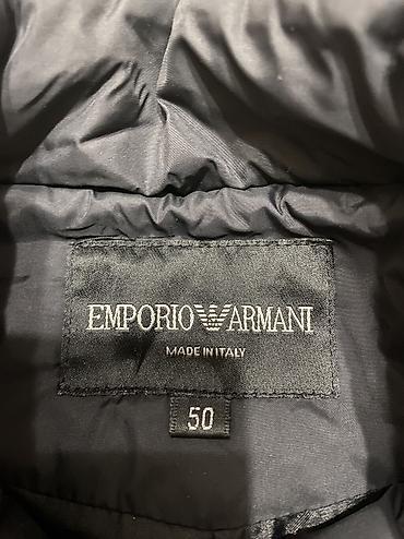 китайский одежда: Мужская куртка, L, Emporio Armani, Б/у, цвет - Черный, Самовывоз, Платная доставка — 3
