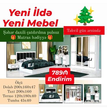 Yataq otağı dəstləri: İkinəfərlik çarpayı, 2 tumba, Yeni -da lalafo.az — 7 Yataq otağı dəstləri: İkinəfərlik çarpayı, 2 tumba, Yeni — 7