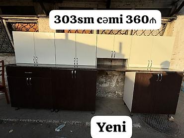 Mətbəx mebeli: YENİ Metbex mebeli SATILIR*‼️ Hazır əldədir Qiymet 360 manat Olcusu — 2