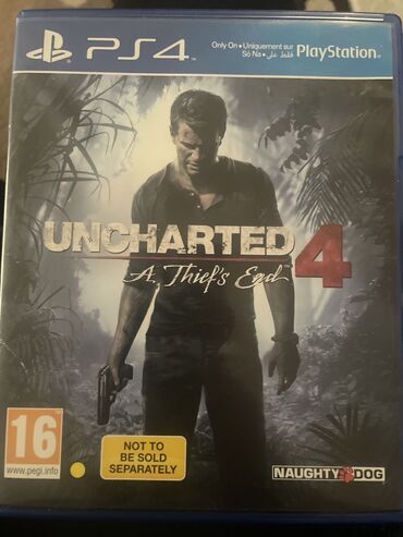 uncharted 4 ps4: Uncharted 4: A Thief's End, Macəra, İşlənmiş Disk, PS4 (Sony Playstation 4), Ünvandan götürmə