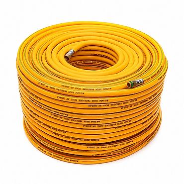 Шланги: №: 1002 Məhsulun adı: Şlanq, dərmansəpən üçün, PVC, narıncı, 100 m — 1