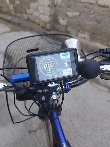 motorlu velosipedlər: İşlənmiş Elektrik velosipedi Stels, 28", sürətlərin sayı: 7, 750 < Vt, Ünvandan götürmə — 4