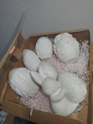 Fiqurlar: Fiqur, Gips, rəng - Ağ — 16