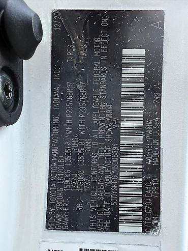 спринтер сена: Toyota Sienna: 2020 г., Минивэн — 4