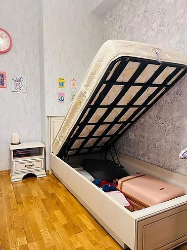 par: Bir nəfərlik taxta çarpayı dəsti,matras və tumba ilə birlikdə 2 aydı — 3