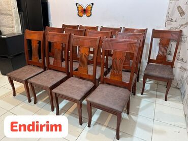 Xəmir yoğuran aparatlar: Temiz fisdiq agacinan stullar 13 ededi 350m çox möykem ve keyfiyetli