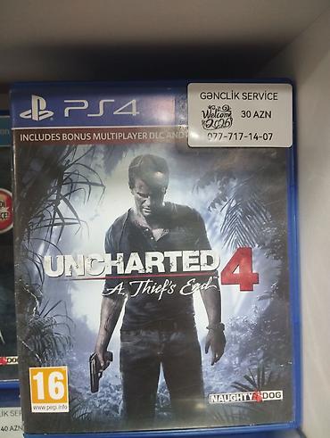 cd disk: PS4 oyunu: Uncharted 4: A Thief’s End - Platforma: PlayStation 4 - — 1