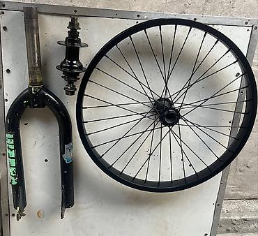 Велозапчасти: Набор запчастей для BMX: - Передняя вилка (стальная, под ось 10 мм — 1