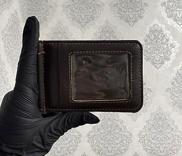 kişi tumanı: Kompakt kişi kartqabı – şəffaf pəncərəli model - Material: teksturalı — 1