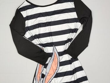 sukienka z marszczeniem na brzuchu plus size: Sukienka damska, rozmiar M