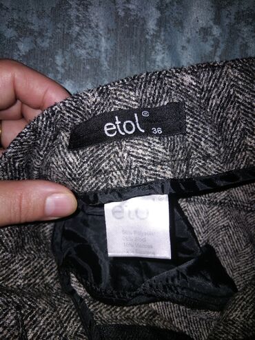 Cinslər: MUDDY brend qadın şalvarı - Rəng: açıq bej/qum rəngi - Ölçü: 26 — 10