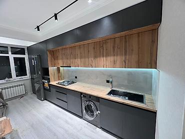 Кухонные гарнитуры: Кухонный гарнитур, Новый, цвет - Серый, ДСП, Бесплатная доставка — 23