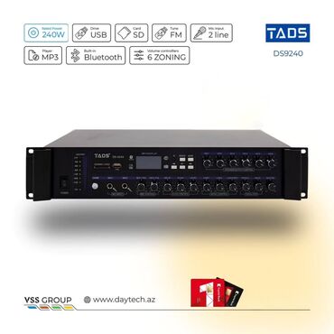 sony səsgücləndirici: Səsgücləndirici Tads DS-9240 240 Watt Nominal güc: 240W 6