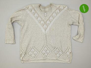 bialy sweter: Sweter damski, rozmiar 4XL — 2