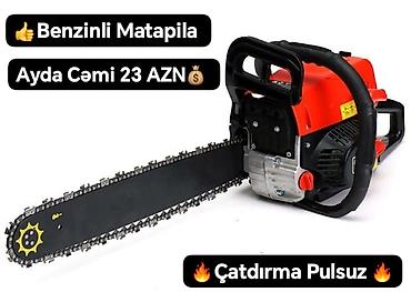 lent misar satilir: Benzinli matkapila (zəncirli mişar) ✅Kredit TƏk Şəxsiyyət vəsiqəsi ilə — 1