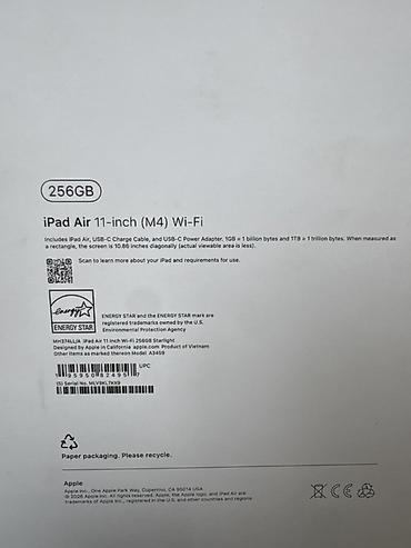 Планшеты: Планшет, Apple, память 256 ГБ, 10" - 11", Wi-Fi, Новый, Классический цвет - Серебристый — 5