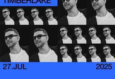реклама на банере: Justin Timberlake-in Bakı Olimpiya Stadionunda keçiriləcək konsertinə