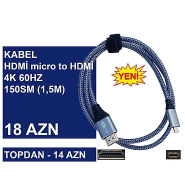 Digər kompüter aksesuarları: HDMİ Kabellər ⭐Type-C (USB-C) to HDMİ 2.0vers 1,8m 4K 60HZ – 30 AZN — 15